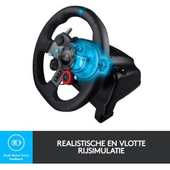 "Logitech G29 Driving Force - Ultimativ racing oplevelse med præcisionskontrol og realistisk feedback - Varenummer: 509920605730