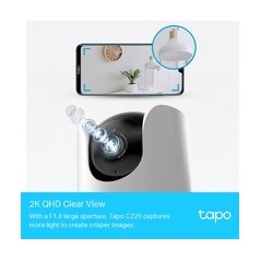 Tapo C225 Kamera - Professionelt overvågningskamera med HD-billede og natvision - Varenr. 4897098688090