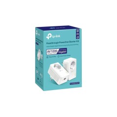 TP-Link Powerline TL-PA7017P Kit AV1000 - Hurtig og Stabil Internetforbindelse, 1-Port, Perfekt til Dit Hjem!