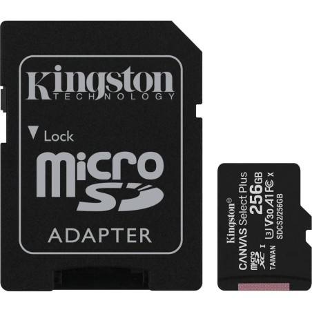 Kingston Technology 256 GB microSDXC Canvas Select Plus 100R A1 C10 - Hurtig, Pålidelig og Ideel til Dine Behov!