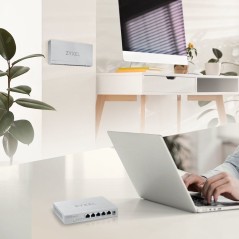Zyxel MG-105 Unmanaged Switch - 5x 25 Gbps Ethernet | Hurtig og Effektiv Netværksløsning!