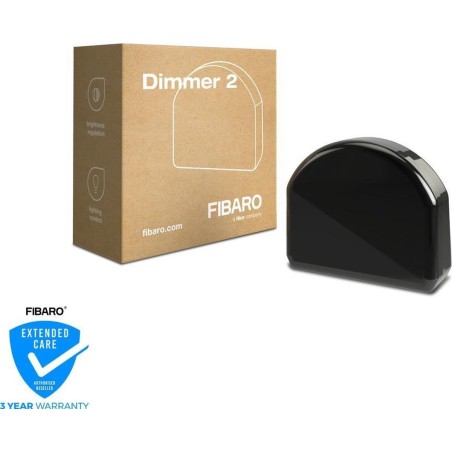 Fibaro Dimmer 2 Dmper Sort - Smart Lysstyring til Dit Hjem | Kvalitet & Funktionalitet