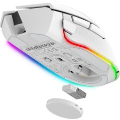 Razer Basilisk V3 Pro - Optisk Trådløs Mus i Hvid | Perfekt Præcision og Komfort