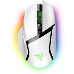 Razer Basilisk V3 Pro - Optisk Trådløs Mus i Hvid | Perfekt Præcision og Komfort