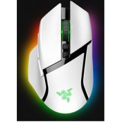 Razer Basilisk V3 Pro - Optisk Trådløs Mus i Hvid | Perfekt Præcision og Komfort