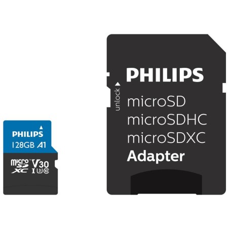 "Philips Ultra Pro FM12MP65B microSDXC 128GB - Lynhurtig 100MB/s, Ideel til Lagring & Hastighed!"