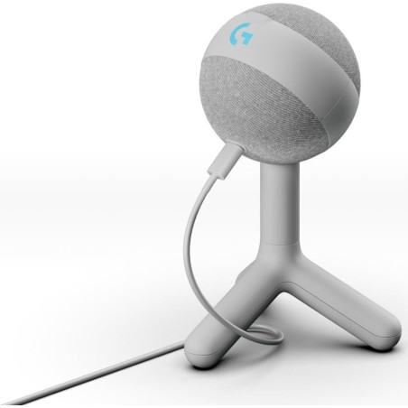 Køb Logitech Yeti Orb White Table – Professionel Kvalitet og Elegant Design til Din Stemmeskifte! Varenummer: 988-000558