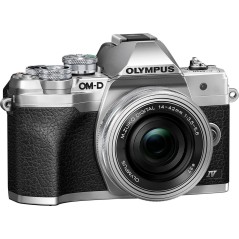 Olympus OM-D E-M10 Mark IV - 20,3 Megapixel Sølv Digitalkamera - Professionel Kvalitet og Fantastiske Billeder!