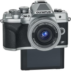 Olympus OM-D E-M10 Mark IV - 20,3 Megapixel Sølv Digitalkamera - Professionel Kvalitet og Fantastiske Billeder!