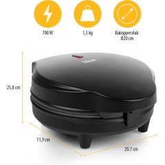 Tristar WF-1170 Vaffeljern | 700 W Sort - Perfekte Vafler Hver Gang!