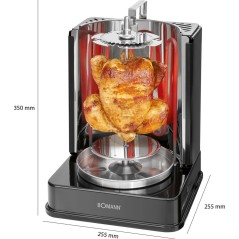 Bomann DVG 3006 CB Vertikalt Rotisserie – Perfekt Roterende Grillspyd til Lækre Måltider!