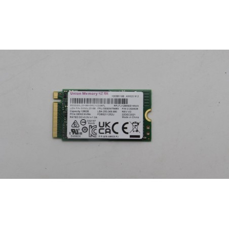 Lenovo 128GB M2 2242 SSD med PCIe - Hurtig, Pålidelig og Effektiv Lagring | Varenr. 5SS0W79483