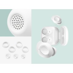 Samsung Galaxy Buds FE - True Wireless Stereo Hovedtelefoner til Musik & Opkald - Bluetooth i Hvid - Fantastisk Lydkvalitet! 
