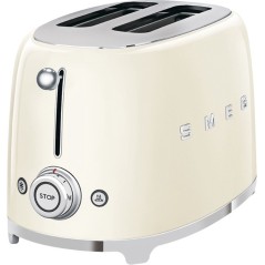 Smeg 50s Style TSF01CREU Brødrister - Elegant Retro Design med Avanceret Funktionalitet