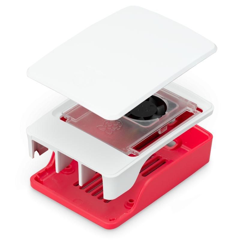 Raspberry Pi RASPBERRY PI5 CASE RED/WHITE Raspberry Pi RASPBERRY PI5 CASE RED/WHITE