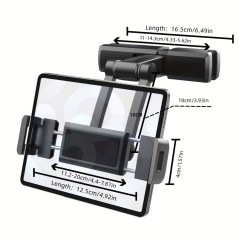 Premium Tablet Holder til Bil – Justerbar Nakkestøtte | Passer 4.7–12.3"