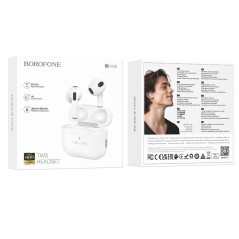 BOROFONE BW58 Bluetooth 5.3 Wireless Earphones – White