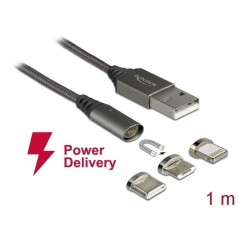 DeLOCK USB-kabel 1m Sort