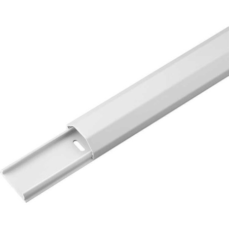 Goobay Aluminium Kabel Skinne 33mm x 11m - Hvid | Elegant og Praktisk Kabelmanagement