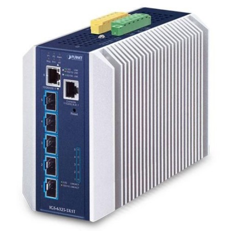 Køb Planet Industrial Layer 3 5-Port Switch IGS-6325-5X1T – Effektiv Netværksløsning til Industribrug!