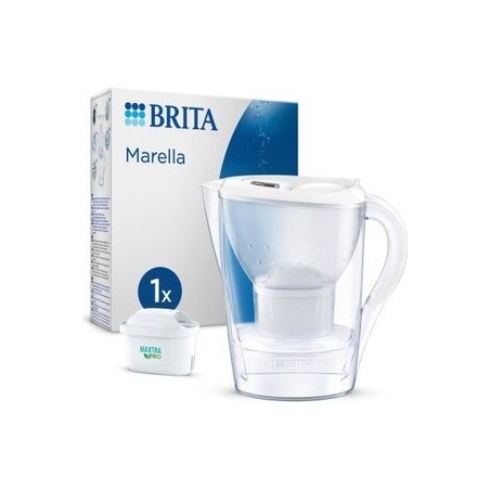 Brita Marella Kande Vandfilter 24 L - Transparent Hvid | Ren & Frisk Vand Hjemme!
