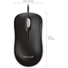 Microsoft Basic Optical Mouse for Business - Optisk Kabling - Sort | Effektiv, Komfortabel & Pålidelig