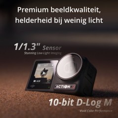 Køb DJI Osmo Action 4 Standard Combo Kamera i Sort – Professionel Kvalitet til Fantastiske Optagelser!