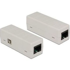 DeLOCK Network Isolator 6 kV RJ45 Strømstødsisolator Hvid