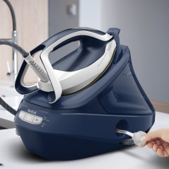 Tefal Pro Express Ultimate II GV9720 Dampstrygejern - Effektiv, Hurtig og Nem Strygning i Bl Hvid