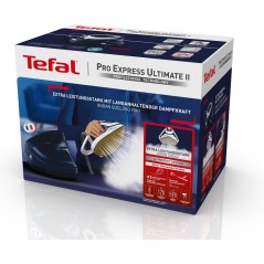 Tefal Pro Express Ultimate II GV9720 Dampstrygejern - Effektiv, Hurtig og Nem Strygning i Bl Hvid