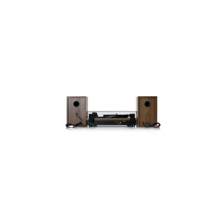 Lenco LS-100WD Brun - Stilfuld og Kraftfuld Pladespiller til Musikelskere | Varenummer: 8711902065067