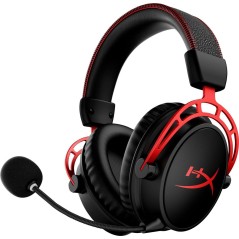 HyperX Cloud Alpha Trådløst Gaming-Headset Sort-Rød – Uovertruffen Komfort og Lydkvalitet!
