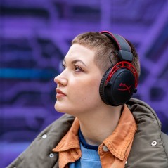 HyperX Cloud Alpha Trådløst Gaming-Headset Sort-Rød – Uovertruffen Komfort og Lydkvalitet!