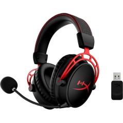 HyperX Cloud Alpha Trådløst Gaming-Headset Sort-Rød – Uovertruffen Komfort og Lydkvalitet!