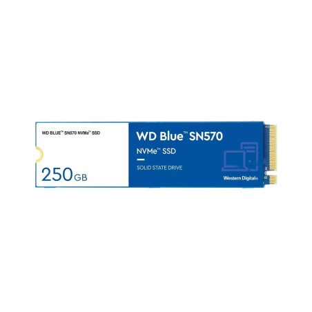 Køb Western Digital Blue SSD SN570 NVMe 250GB M2 - WDS250G3B0C | Lynhurtig Ydeevne og Pålidelig Lagring