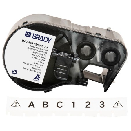 Køb Brady BMP41/BMP51/BMP53/M511 Etiketter - Kvalitet, Holdbarhed og Alsidighed (Varenr: M4C-500-595-WT-BK)
