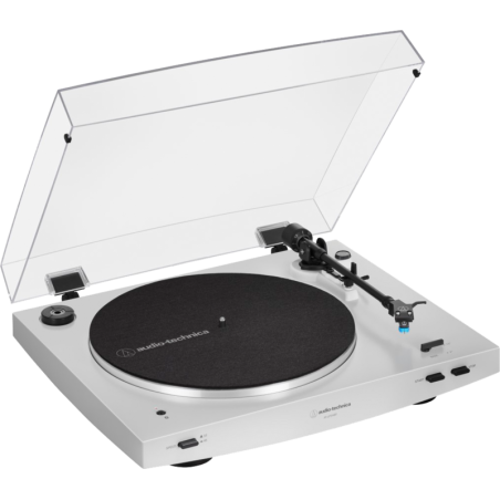 Audio-Technica AT-LP3XBT Pladespiller Stereo Hvid - Stilfuld Lydoplevelse i Hjemmet