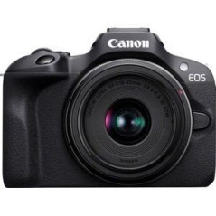 Køb Canon EOS R100 24.1 Megapixel Sort Digitalkamera – Fremragende bildekvalitet og kreativitet! Varenr: 4549292214635