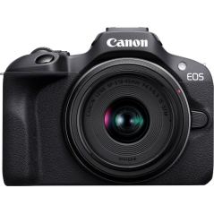 Køb Canon EOS R100 24.1 Megapixel Sort Digitalkamera – Fremragende bildekvalitet og kreativitet! Varenr: 4549292214635