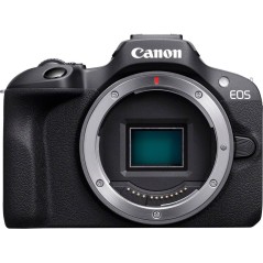 Køb Canon EOS R100 24.1 Megapixel Sort Digitalkamera – Fremragende bildekvalitet og kreativitet! Varenr: 4549292214635