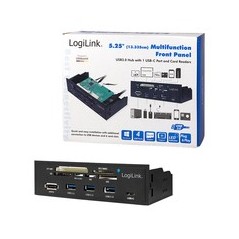 LogiLink 5.25 Multifunction Front Panel Kortlæser USB 3.0