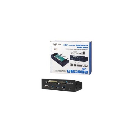 LogiLink 5.25 Multifunction Front Panel Kortlæser USB 3.0