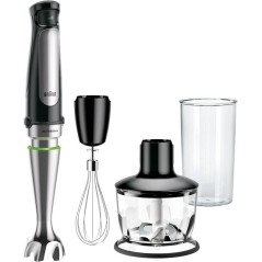 Braun Multiquick 7 MQ7035X Stavblender Sort - Effektiv, alsidig og stilfuld køkkenven!