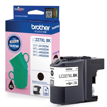 Brother LC 227XLBKBP Sort Blækpatron - 1200 Sider - Høj Kvalitet & Lang Varighed