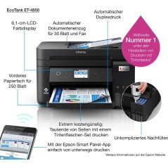 Epson EcoTank ET-4850 Blkprinter - Effektiv, Økonomisk og Miljøvenlig Printløsning!
