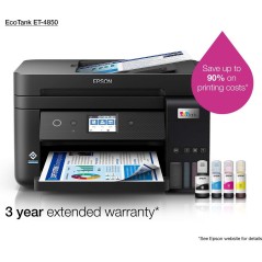 Epson EcoTank ET-4850 Blkprinter - Effektiv, Økonomisk og Miljøvenlig Printløsning!
