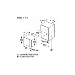 Bosch Serie 6 BFL524MB0 Mikroovn - Elegant Sort Design & Optimeret Funktionalitet 