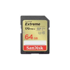 SanDisk Extreme SDXC 64GB 170MB/s - Hurtig & Pålidelig Hukommelseskort til Professionelle!