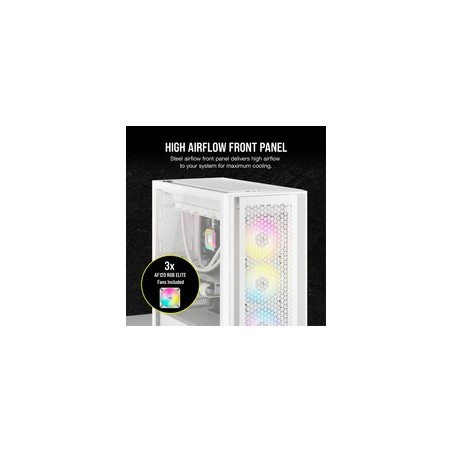 CORSAIR iCUE 5000D RGB Airflow Tower Udvidet ATX Hvid