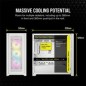 CORSAIR iCUE 5000D RGB Airflow Tower Udvidet ATX Hvid CORSAIR iCUE 5000D RGB Airflow Tower Udvidet ATX Hvid